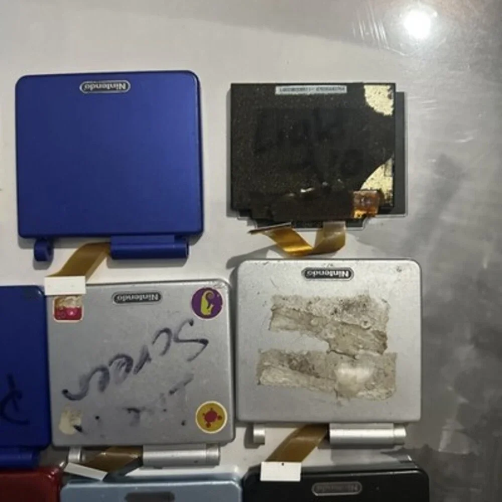 Lot x13 GAMEBOY Advance Sp 001/101 *BROKEN SCREENS Only*